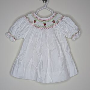 Castles & Crowns Strawberry Smocked Dress 2T